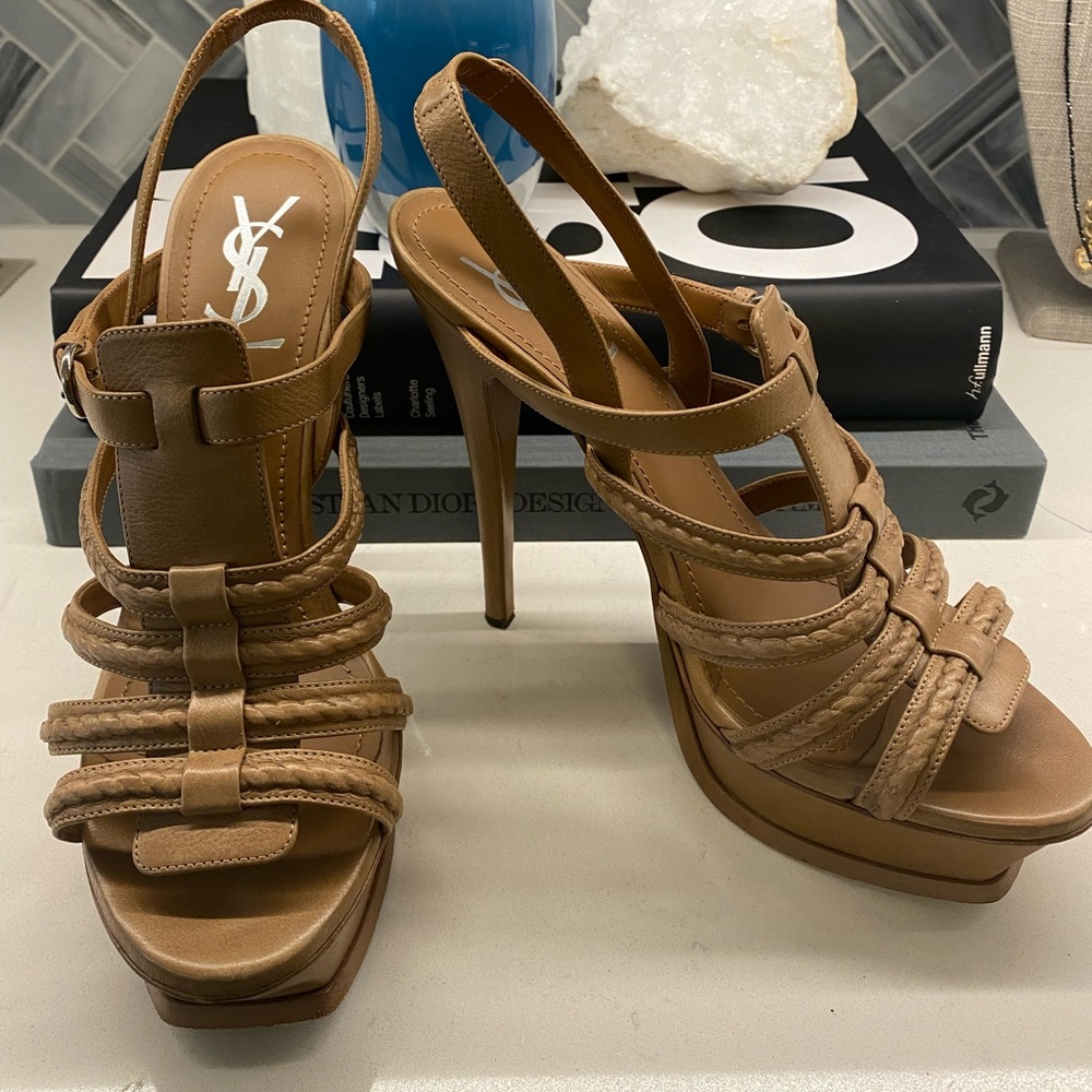 YSL Tribute in Camel. Size 39